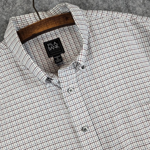 Jos. A. Bank Other - Jos A Bank Shirt Mens 2XL Tattersall Check Traveler Button Down Long Sleeve